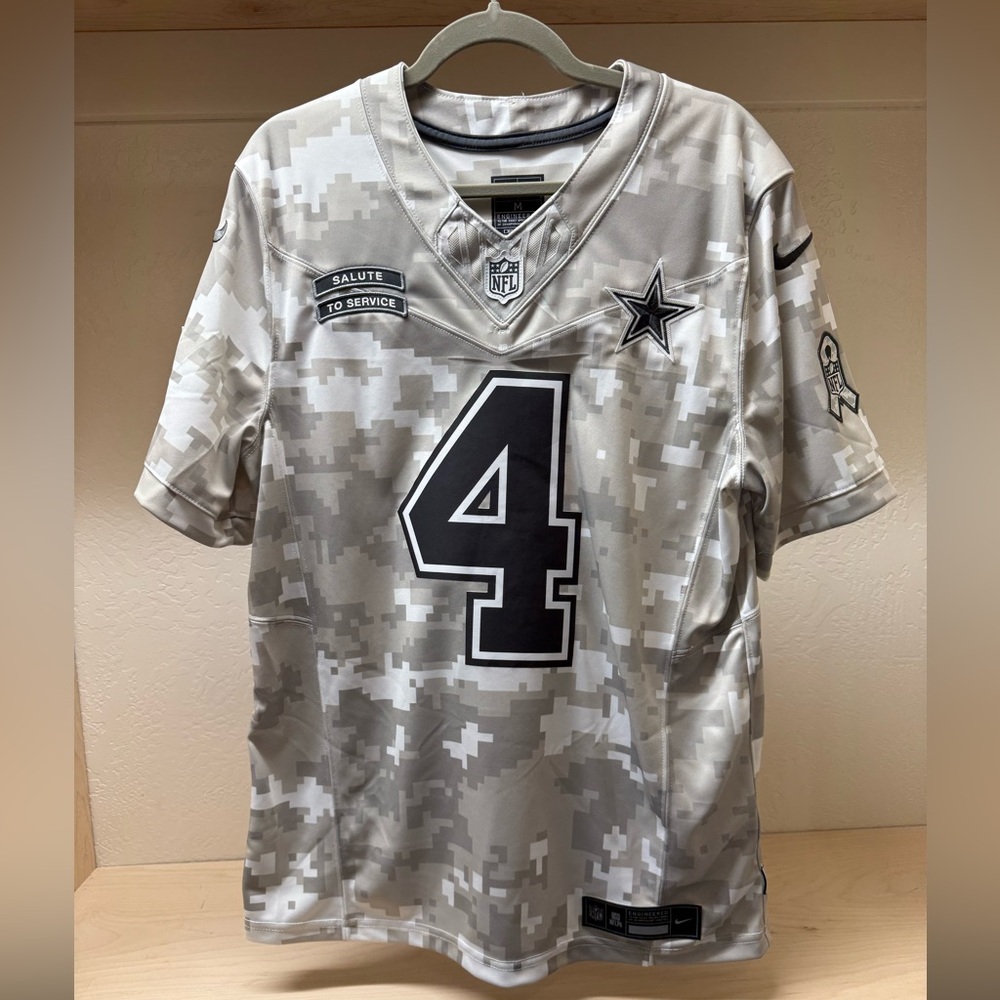 NFL Dallas Cowboys Dak Prescott Salute To Service Jersey